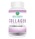 Bedste Jord Naturals Hydrolyzed Collagen Type I & III - Collagen Peptider supplement til kvinder og mænd til at støtte hår, hud, negle, & Joints 30 Day Supply (30 kapsler)