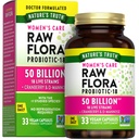 Raw Flora Probiotics for Women | 50 Billion CFU | 33 Capsules | with Cranberry and D-Mannose | Vegan, Non-GMO & Gluten Free Supplement