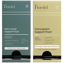 Perrelel Conception Support Pack & Mænds Multi Support Pack, Prenatal Multivitamin til Fertilitet Wellness & Daily Multivitamin til Mænd Wellness, 60 Daily Pill Packs