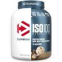 Dymatisere ISO100 Whey Protein Powder Isolate, Cookies & Cream, 25g protein, 5 Pund, 5,5g BCAA, mindre end 120 Cal., Gluten Free, 1g fedt, 1g sukker, 2g carb (74 Servere)