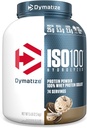 Dymatisere ISO100 Whey Protein Powder Isolate, Cookies & Cream, 25g protein, 5 Pund, 5,5g BCAA, mindre end 120 Cal., Gluten Free, 1g fedt, 1g sukker, 2g carb (74 Servere)