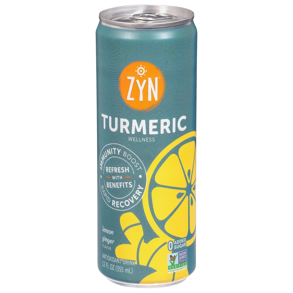 Zyn, Tumeric Lemon Ginger, 12 Fl Oz