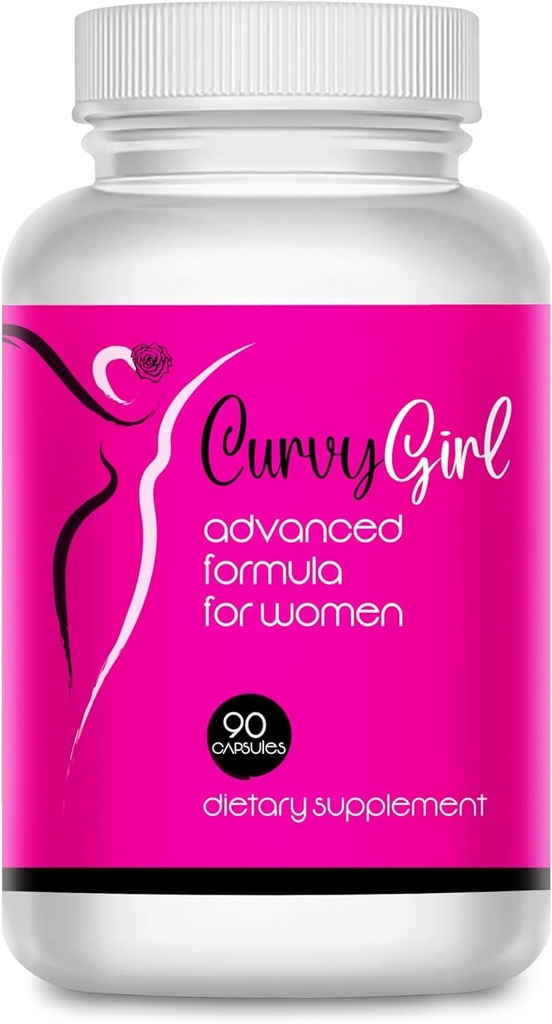Curvy girl - Kvindelige vægt gain søjler - Hip og Bryst Enhancement for Women- Få dine kurve fast- Udfyld dine Jeans og Fit i at badedragt uden kirurgi eller Padding - 90 kapsler