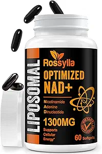 1300 MG Liposomal NAD + Supplement adapt124; highest Absorbate 124; purest NAD Supplementeret til Boost NAD + Effectively against 124; Boosting NAD + Supplement for aging Defese, cellulær energi, Longevity Memory 124; 480 Tælling
