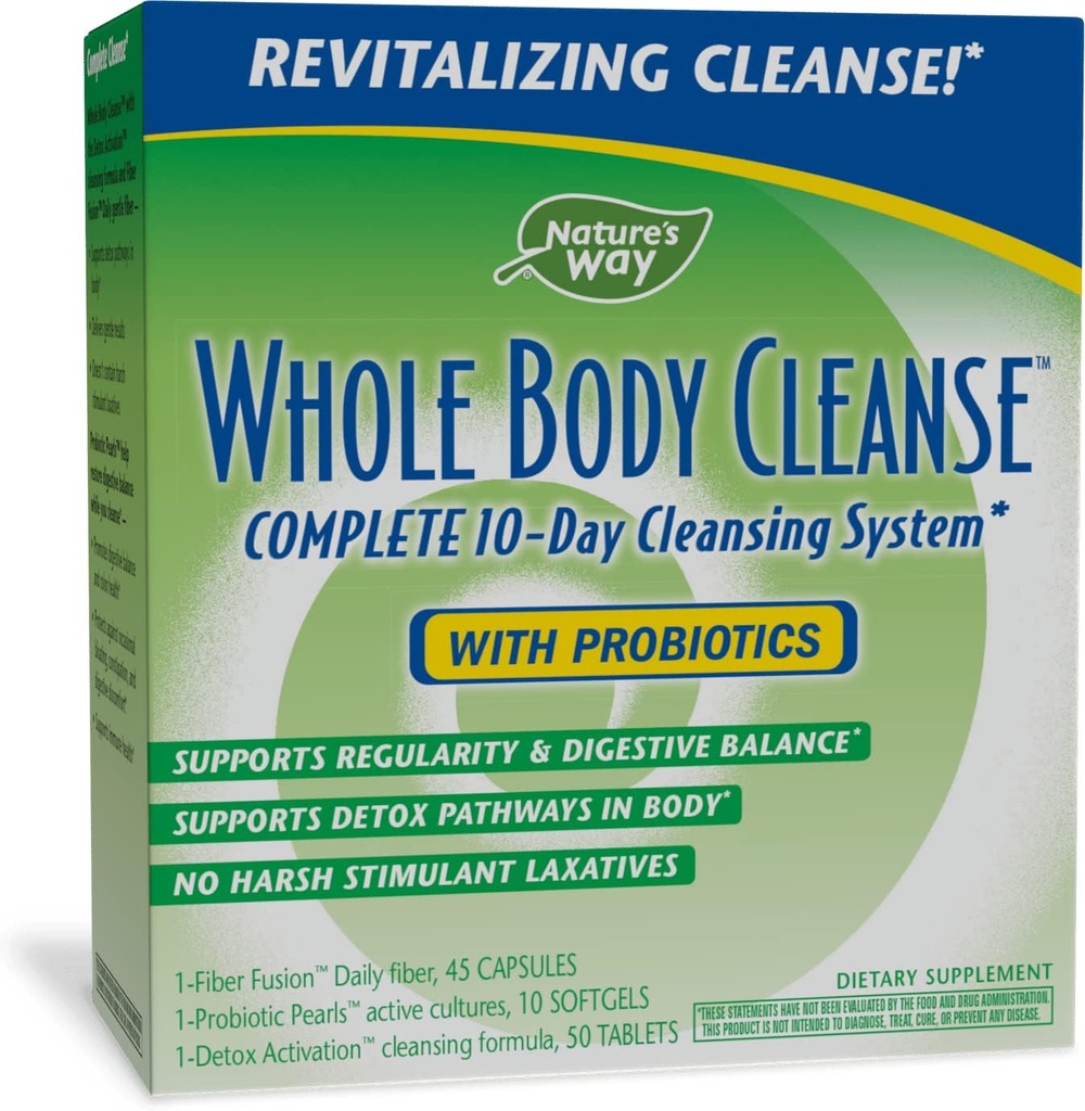 Enzymatisk terapi hele kroppen Cleanse Komplet, 10 dages Detox Cleansing System Kit med Probiotika