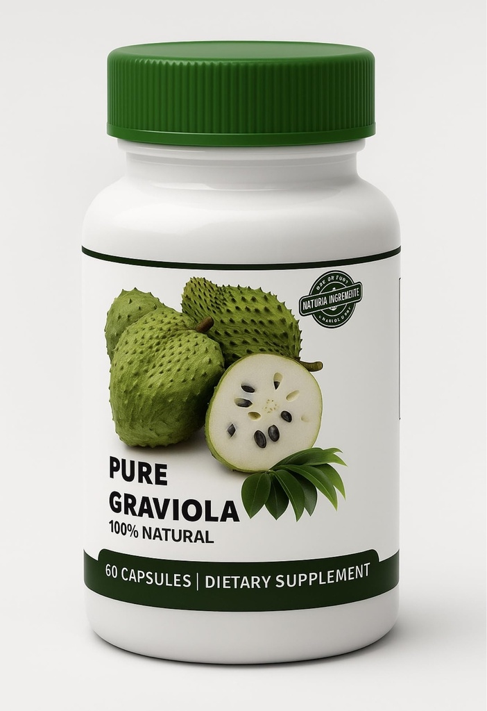 Pure Graviola Extract 1000mg Guanabana Soursop Antioxidant Immunity Supplement 1 Bottle 60 Capsules