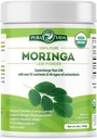 PURA VIDA MORINGA Powder Organic Single Origin - Premium 100% Leaf Powder, USDA Organic Moringa Oleifera, Moringa Leaf Powder - Perfekt til smoothies & opskrifter. 8 oz.