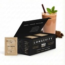 WILD SOCIETY Longevity Shake - Anti Aging Supplement - Protein Powder for Muscle Retention & Recovery, with Whey Isolate, Collagen & Creatine | Cacao Royale, 15 Servings
