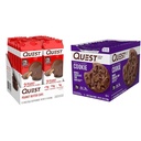 Quest Nutrition High Protein Low Carb & Double Chocolate Chip Protein Cookie, High Protein, Low Carb, 12 Count