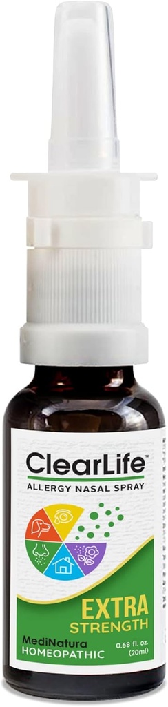 ClearLife Allergy Relief Nasal Spray til Multisymptom Relief i alle regioner - Homøopatisk formel - 0,68 Ounce