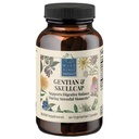 Wise Woman Herbals Gentian & Skullcap Digestion Support Supplement, Non-GMO, Bloating & Indigestion Relief, Supports GI Motility & Gut Comfort, Mood Balance, 90 Veg Caps