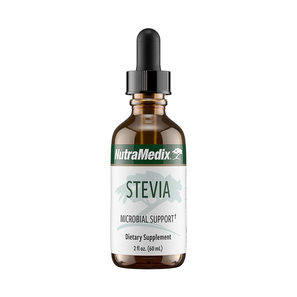 NutraMedix Sweet Leaf Stevia Liquid Drops - Sugar Free Sweetening from Pure Stevia Leaf Extract for Microbial Support - Lav Carb, Ingen tilsat sukker (2 oz / 60 ml)