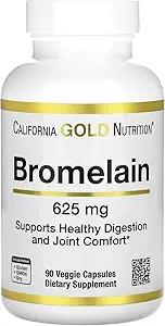 California Gold Nutrition Bromelain, 625 mg, 90 Veggie Capsules