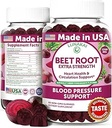 Lunakai USA Made Beet Root Gummies with Antioxidant Blend - Lækker non-GMO Beet Chews, 60ct