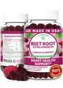 Lunakai USA Made Beet Root Gummies with Antioxidant Blend - Lækker non-GMO Beet Chews, 60ct