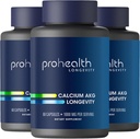ProHealth, Ca AKG supplement (Alpha Ketoglutarat) (1. 000 mg per 2 Kapselservicering, 60 kapsler). Understøtter cellular energi, metaboliske funktion og sund aldring processer (3 Pack)