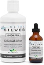 Ultra Silver ® kolloid sølv • 124; 10.000 PPM, 32 Oz (946mL) • 124; Mineral supplement • 124; True kolloid sølv - 4 oz dropper flaske (tom) Inkluderet til dispensering!