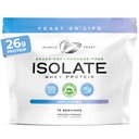 Muskel Feast Grass- Fed Whey Protein Isolate, Alle naturlige Hormone Free Pasture Raised, Whey Isolate Protein Powder for mænd og kvinder, Clean, Non- GMO & Gluten- Free, Isolate Protein - Unflavored, 5lb