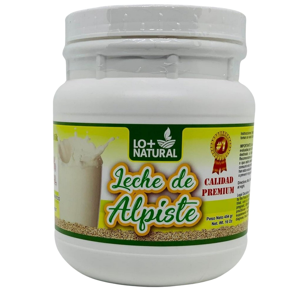 Leche de Alpiste (454g) Canary Seed Milk / 100% Natural Suplemento Alimenticio Bote