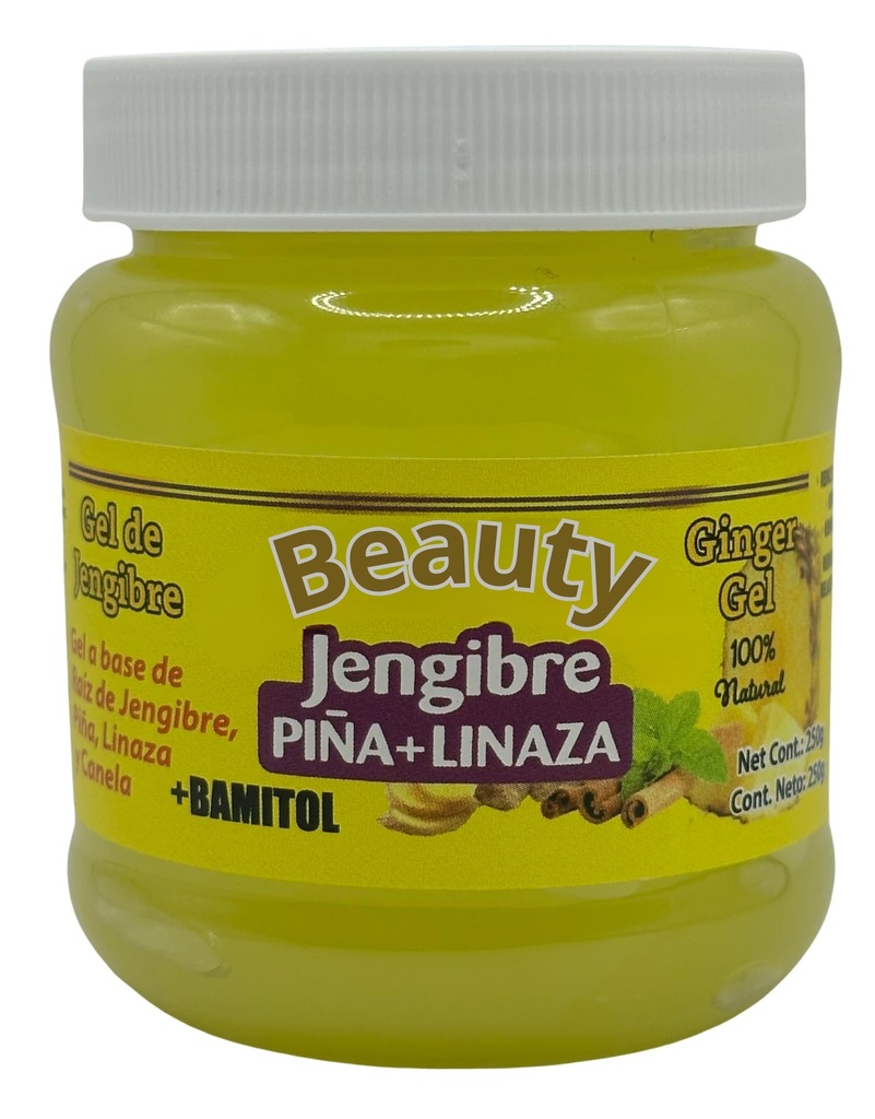 B-Experts Gel de Jengibre + Bamitol Jengibre Reduce la Inflamación Reductor Quemagrasas 250g/Ginger Gel + Bamitol Ginger Reduces Inflammation Fat Burning Reducer 250g (3)