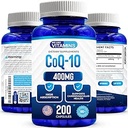 Vi kan lide Vitaminer CoQ10 400mg Per Servering - 200 kapsler CoQ- 10 - Vegetarisk Capsule - Antioxidant Co Q- 10 Coenzym