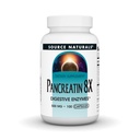 Source Naturals Pancreatin 8X, 500 mg fordøjelsesenzymer - 100 kapsler