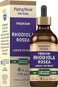 Piping Rock Rhodiola Rosea Tincture Note 124; 4 FL Oz Oz Note 124; Premium Liquid Extract