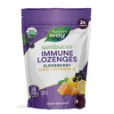 Nature 's Way Sambucus Zink Lozenges med Elderberry og C-vitamin, Honey Lemon Flavor, 24 Lozenges