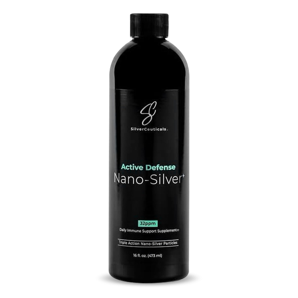 Kolloid sølv w / Nano teknologi - 32ppm 16oz - 8X mere effektiv - Naturlig immunforsvar - Save The Sick Days - Age 5 & Up - Udfører højere PM Silvers - Ingen smag & lugt - 3. part testet