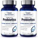 1MD Complete Probiotics Platinum • 124; Understøtter fordøjelsessygdomme • 124; med nærende Prebiotics, 51 Millioner Live CFU, 11 Strops, Dairy- Free • 124; 30 Vegetabilske kapsler (2 - Pack)