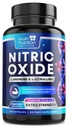 Nitrooxid Booster 2560mg - Ekstra styrke L Arginin & Citrullin Supplement for mænd & kvinder - Premium Muscle Support Nitroc Booster - Natural Energy & Heart Health Support - 120 kapsler