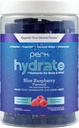 Perk Hydrate Electrolyte Stickpacks (Blue Raspberry) 20 Packets - Coconut Water, CDP-Choline, L-Theanine, Gluten-Free, Keto Friendly, Vegan