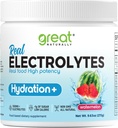 Electrolytes Powder Hydration | Real Food High potency | Watermelon 30 Servings | High potency Electrolyte powder | Hydration drink mix | Electrolyte Supplement with Potassium Magnesium Calcium
