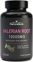 Valerian Root Capsules - Ækvivalent med 1,0000mg, 4X Concentrated Extract - Meget koncentreret, 120 Capsules