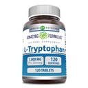 Amazing Formulas L- Tryptophan 1000mg tabletter Supplement 124; Non- GMO Note 124; Gluten Free
