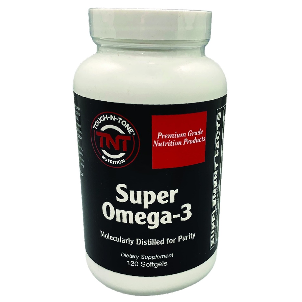 TOUGH-N-TONE Super Omega-3, High Potency Omega-3 Fish Oil with 300mg of EPA and 200mg of DHA