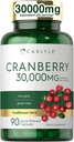 Carlyle Cranberry Supplement: 124; 30,000mg; 124; 90 Kapsler: 124; Non- GMO og Gluten Free Formel: 124; Cranberry Pills from Concentrate Extract