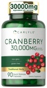 Carlyle Cranberry Supplement: 124; 30,000mg; 124; 90 Kapsler: 124; Non- GMO og Gluten Free Formel: 124; Cranberry Pills from Concentrate Extract