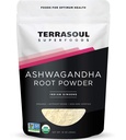 Terrasoul Superfoods Organic Ashwagandha Root Powder, 1 Lb - Stress Adaptogen Budd124; Kan forbedre søvn Budd124; Lab- Testet for kvalitet
