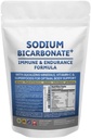 Sodium Bicarbonate+ Immune & Endurance Formula w/Baking Soda Aluminum Free, Potassium, Magnesium, VIT C & Superfoods. Organic Use Sodium Bicarbonate Powder for Drinking, Health & Wellness 300 Serving
