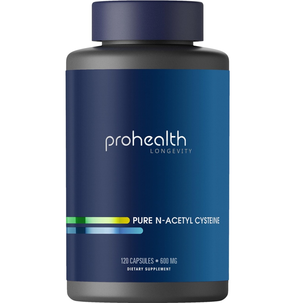 ProHealth Pure NAC - N- Acetyl Cystein - Lever og immunforsvar, Antioxidant og Glutathione Boost, Cellulær Health