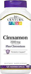 Cinnamon Plus Chrom Vegetarian Capsules, 120 Count (pakke med 2) (3)