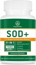 700MG sod Superoxide Dismutase Supplement - High Potency Antioxidant Supplement for cellulær sundhed - 60 kapsler
