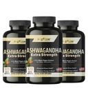gflow vitamins Ashwagandha Supplements for Women and Men | Sleep, Mood and Energy Support | Extra Strength, Vegan Friendly, Non-GMO, Made in USA - Pack of 3