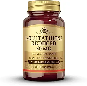 Solgar Reduceret L- Glutathion Vegetabilske kapsler, 50 Mg, 30 Tæl