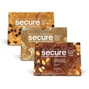 ANDREW LESSMAN Secure Bars 40g - Peanut Butter Chocolate + Chocolate Brownie Almond + Coconut Almond - High Protein & Fiber Snack – 36 Bars - Non-GMO, Gluten-Free, Vegan, Low Calorie Meal Replacement