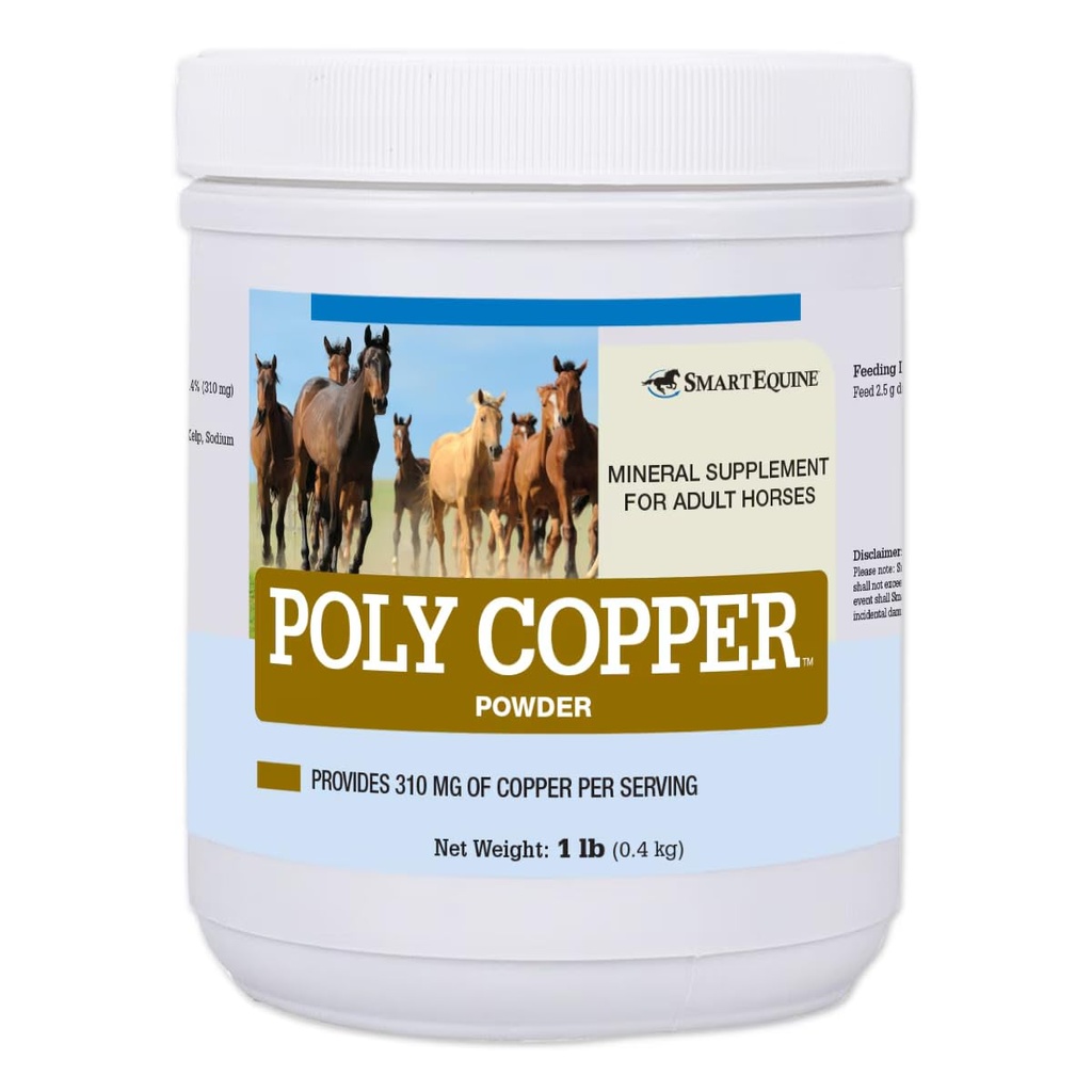 SmartEquine Poly Copper 124; Equine Horse Coat Kosttilskud til hud
