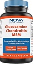 Nova Nutritions Triple Strength Glucosamine Chondroitin MSM 2600mg / Serveringskapsler, understøtter sund fælles, Cartiage og Connective Tissue - fremmer fælles komfort og fleksibilitet 180 greve