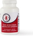Dairyland American Ginseng Capsules, 75 ct (2000 mg) - Koncentreret Wisconsin Ginseng Root Extract - Daily Herbal Supplement for immunforsvar