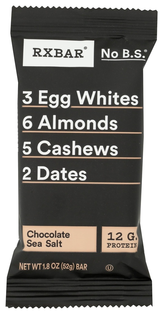 RxBar, Whole Food Protein Bar, Chocolate Sea-Salt, 1.8 oz